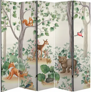 Paraván Závěs do kadeřnictví, Paraván salon, nástěnná 225x172 cm, barevná