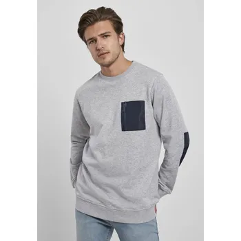 Pánský svetr Military Crew - grey/midnightnavy XXL