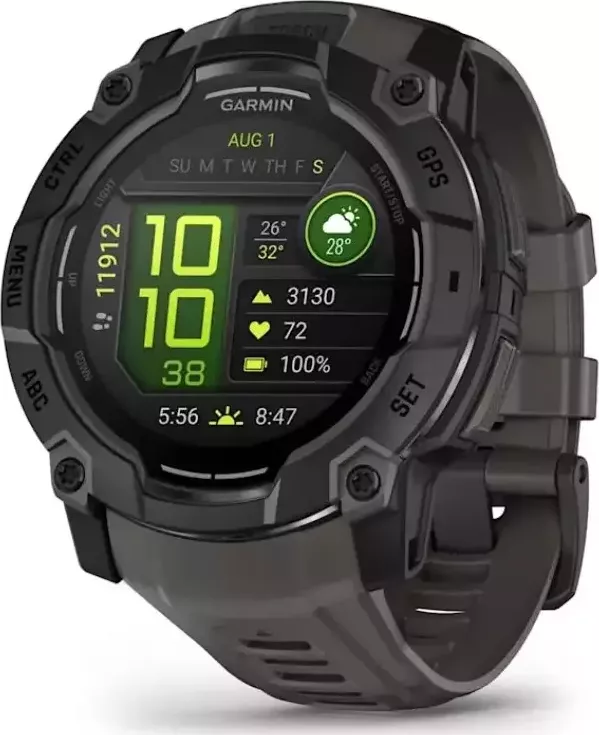 Garmin - 010-03020-00 - Instinct® 3 - 50 mm, AMOLED - Black s charcoal páskem