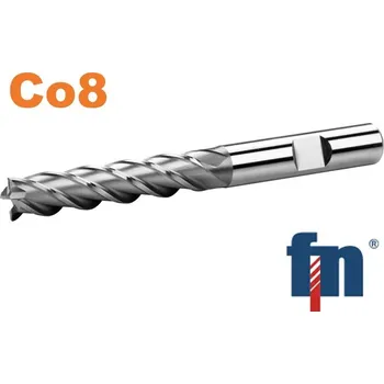 Příslušenství k frézce Fréza válcová čelní 9,5x38mm dlouhá 4bř. HSS Co8 weldon , 2 zuby ke středu 141618.095