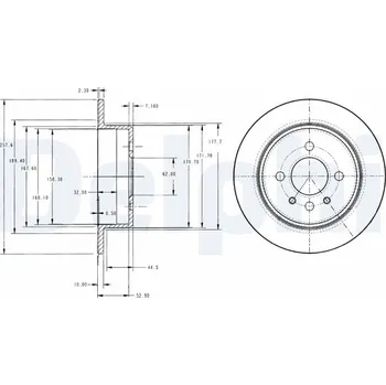 Brzdový kotouč Brzdový kotouč DELPHI BG2202