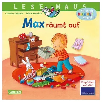 První čtění LESEMAUS 119: Max räumt auf - Tielmann, Christian