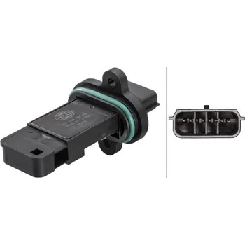 Čidlo automobilu Snímač množství protékajícího vzduchu HELLA 8ET 358 095-431