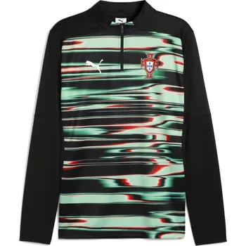 Pánská mikina Puma Portugal Pre Match Drill Top 2025 Adults Black/White 2XL