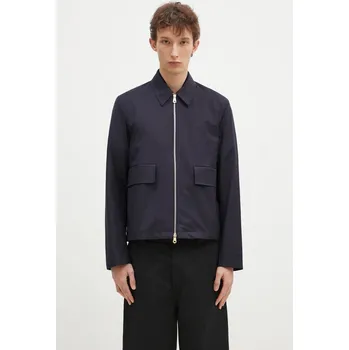 Vlněná bunda Paul Smith tmavomodrá barva, přechodná, M1R-031Z-N00041, L, 59X