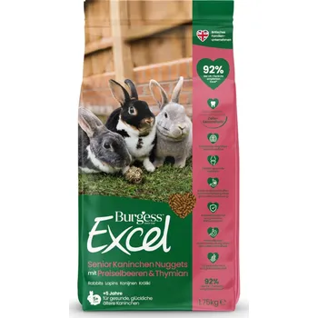 Krmivo pro hlodavce 1,75 kg Burgess Excel Senior pro králíky a pro malá zvířata