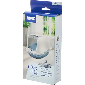 Toaleta pro kočku Savic kočičí toaleta Nestor Jumbo Marble - 6ks sáčků Bag It Up Jumbo