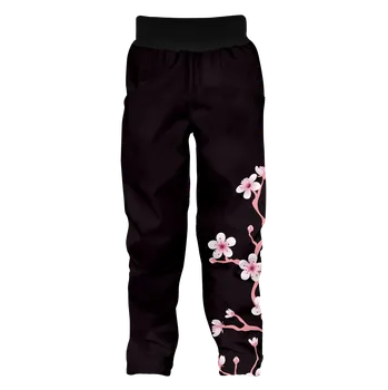 Chlapecké kalhoty WAMU Softshellové kalhoty dětské SAKURY fialová vel. 98-104