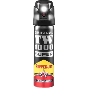 Sebeobrana Pepřový sprej se světlem TW1000 Super Pepper – Jet 75 ml (Pepřový obranný sprej se světlem Super Pepper – Jet 75 ml)