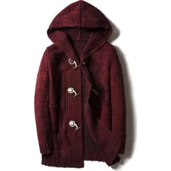 Pánský svetr Pánský svetr ND456 Barva: Vínová, Velikost: 5XL