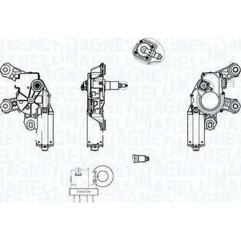 Motorek stěrače a odstřikovače Motor stěračů MAGNETI MARELLI 064013022010