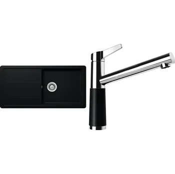 Granitový dřez Set Schock S3-4 (dřez Toledo D-100L Puro + baterie SC-510 Puro)