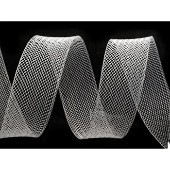 Modistická krinolína na vyztužení šatů a výrobu fascinátorů šíře 2,5 cm