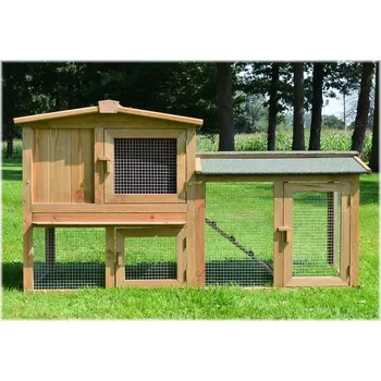 KRÁLÍKÁRNA DŘEVĚNÁ KLEC PRO HLODAVCE XL 01