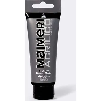 Vodová barva Akrylová barva Maimeri Acrilico 200 ml - černá mars 540