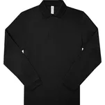 Piqué polo s dlouhým rukávem z těžké bavlny My Polo 210 LSL black XL