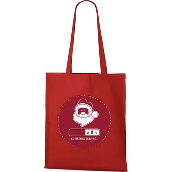 DOBRÝ TRIKO Bavlněná taška s vánočním motivem Christmas loading Barva: Červená