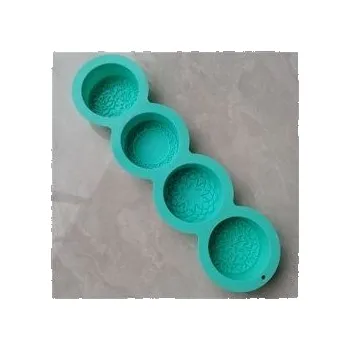 Forma na odlévání Silikonová forma, na mýdlo, MANDALY, 4 styly, 32 cm, kruh 7,3 cm/ 1 kus