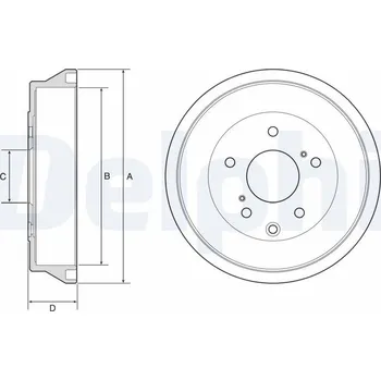 Brzdový buben Brzdový buben DELPHI BF636