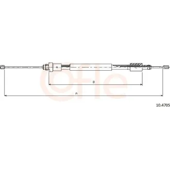 Auto-moto Tažné lanko, parkovací brzda COFLE 10.4705