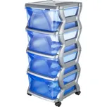 BAMA Regál INSIEME 4, modrý BAMA