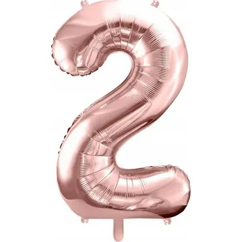 Balónek Fóliový balónek 2. Narozeniny růžové zlato 85 cm