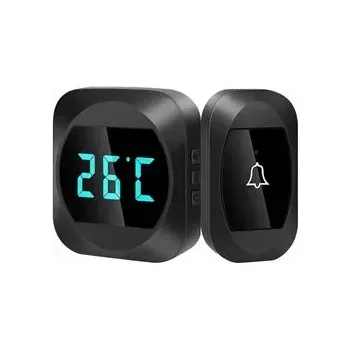 Domovní zvonek BEZDRÁTOVÝ ZVONEK ČERNÝ AG993