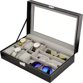 Šperkovnice BOX NA BRÝLE A HODINKY 6KS HODINEK + 3KS BRYLE 5902802910837