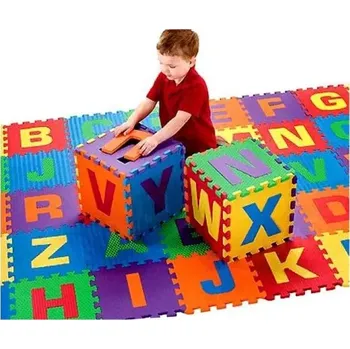 VELKE PĚNOVÉ PUZZLE HRACÍ KOBEREC 180x180cm