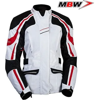 Moto bunda MBW NIKITA RED dámská textilní bunda - 40