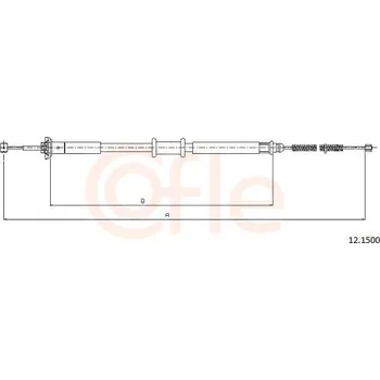 Autodíl Tažné lanko, parkovací brzda COFLE 92.12.1500