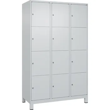 Šatní skříň Úložná skříňka C+P Cabo na nožičkách, 12 polic, 1200 x 500 x 1950 mm, šedá