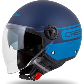 Helma na motorku Helma CASSIDA HANDY PLUS LINEAR modrá/tmavě modrá - S