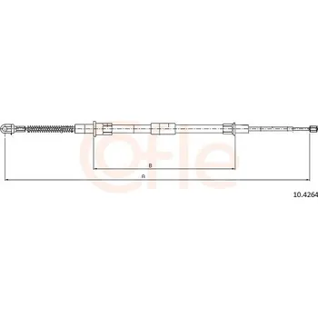 Autodíl Tažné lanko, parkovací brzda COFLE 10.4264