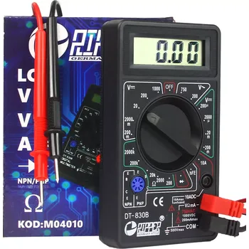 Multimetr DIGITÁLNÍ LCD MULTIMETR 10A M04010