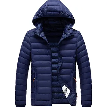 Pánský zimní kabát Pánská zimní bunda ND786 Barva: Tmavě Modrá, Velikost: 3XL