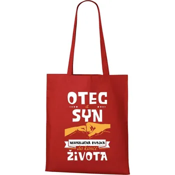 DOBRÝ TRIKO Bavlněná taška s potiskem Nerozlučná dvojka Barva: Červená