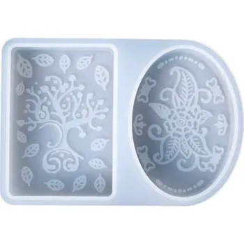Forma na odlévání Silikonová forma, STROM, KVĚT, 1ks