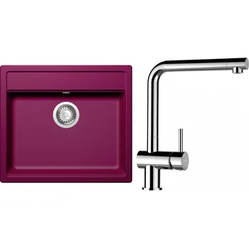 Granitový dřez Set Schock S10-8 (dřez Mono N-100 Berry + baterie Epos Chrom)