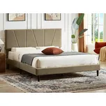 Čalouněná postel SAVANA VELVET 160x200 cm béžová