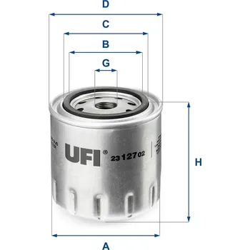 Olejový filtr Olejový filtr UFI 23.127.02