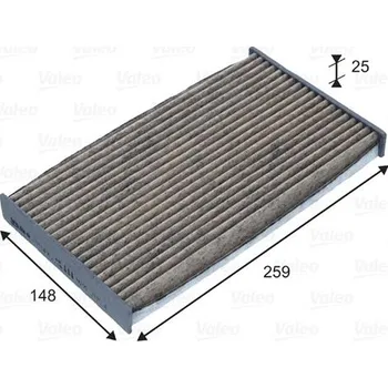 Ventilátor topení a klimatizace Filtr, vzduch v interiéru VALEO 701049
