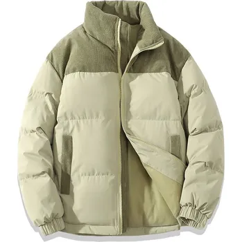 Pánský zimní kabát Pánská zimní bunda ND792 Barva: Zelená, Velikost: 3XL