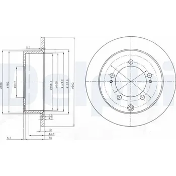 Brzdový kotouč Brzdový kotouč DELPHI BG4037