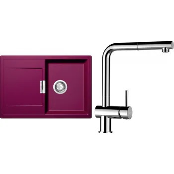 Granitový dřez Set Schock S6-9 (dřez Mono D-100S Berry + baterie Epos.120 Chrom)