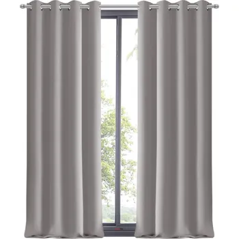 Fliying Dekorační závěs s kroužky Amálie, 145 x 250 cm-světle šedý(cena za 1 kus)