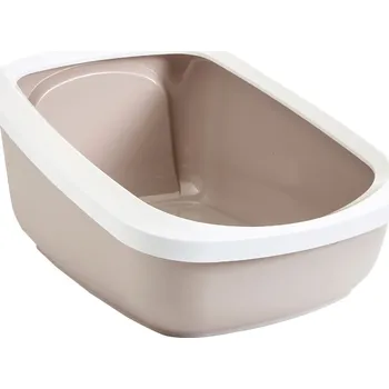 Toaleta pro kočku Toaleta Savic Aseo XXL mocca/bílá + 6 ks Bag it up