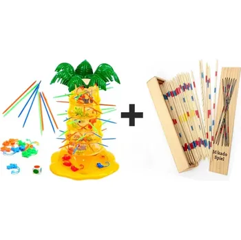 HRA PADAJÍCÍ OPIČKY OPICE + MÍKÁDO V DŘEVĚNĚ KRABIČCE