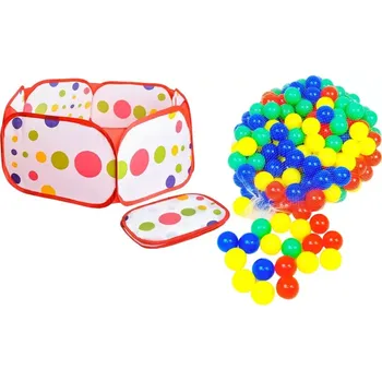 Dětský domeček DĚTSKÝ LÁTKOVÝ BAZĚN 90CM + PLASTOVĚ MÍČKY 200KS