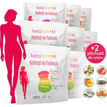 Doplněk stravy Ketofit Proteinový koktejl Ketofit - 9 porcí